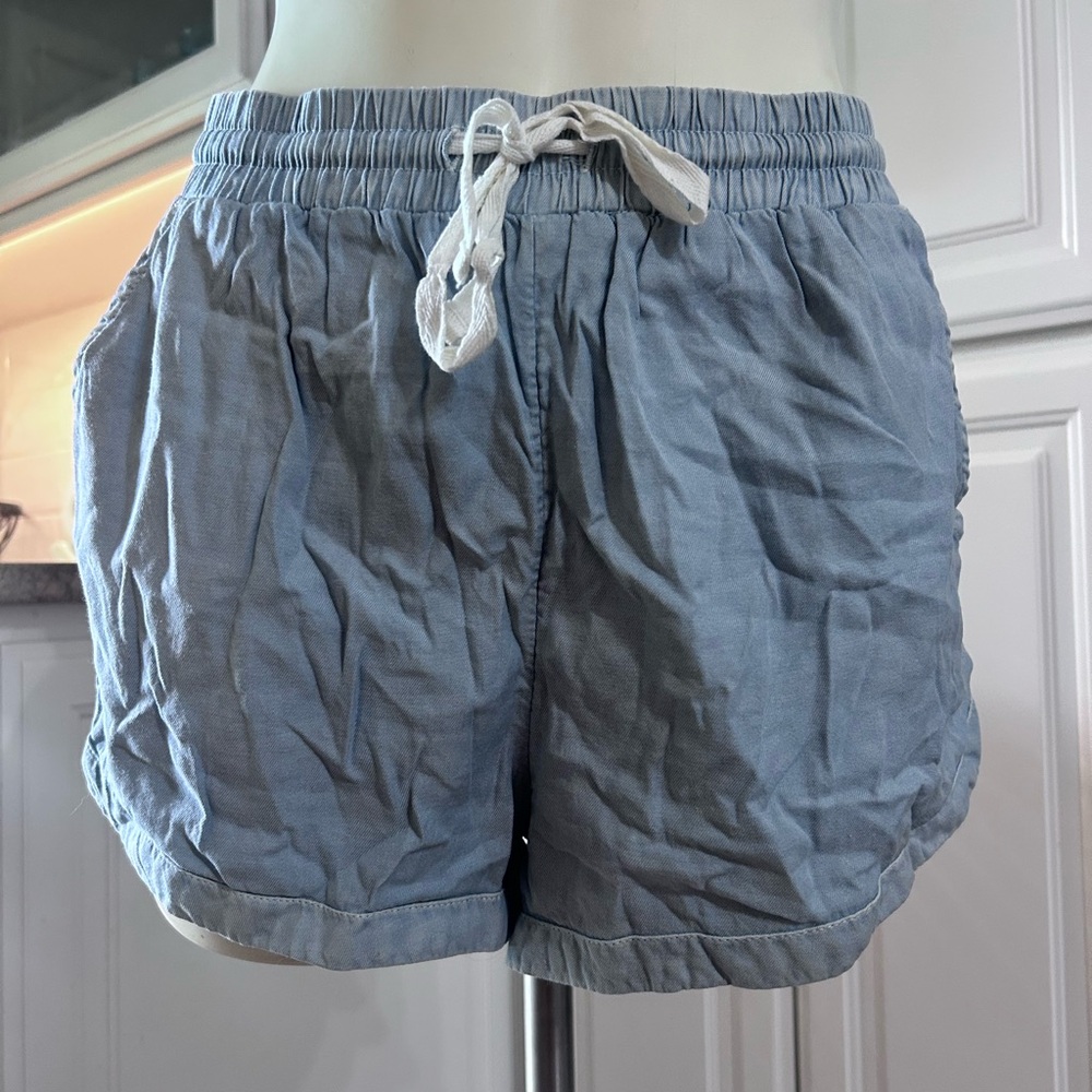 Billabong Blue Athletic Shorts Elastic Waist